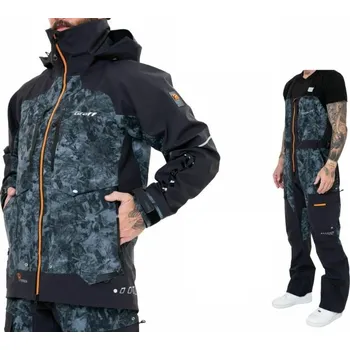 Rybářské oblečení GRAFF Nepromokavá sada 631-B-8/3/731-B-8/3 Edice 3.0 Black Camo VELIKOST: XXL/176-182cm