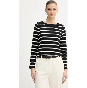 Pánské tričko Bavlněné tričko s dlouhým rukávem Morgan TBATO černá 99X, vel. XS