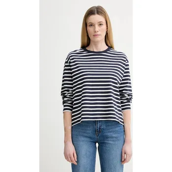 Pánské tričko Bavlněné tričko s dlouhým rukávem Marc O'Polo 5000007507 námořnická modř 59X, vel. L