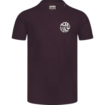 Fialové pánské bavlněné tričko ROTATED - XXL