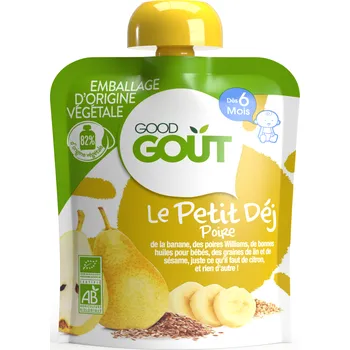 dětská jídelní sada GOOD GOUT Bio Hrušková snídaně 70g Expirace