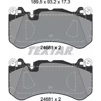 Brzdová destička TEXTAR Sada brzdových destiček Q+ TXT 2468105