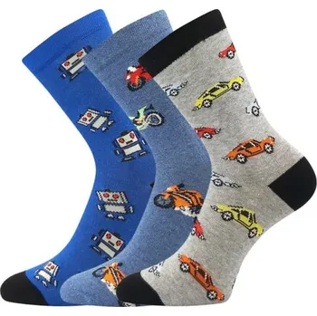 3PACK dětské ponožky Boma vícebarevné (057-21-43 XVII - mix B) 30/34 Možnost vrácení zboží ZDARMA do 120 dnů!