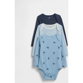 Dětské body GAP, 3 ks - Kluci GAP modrá | bílá | světle modrá 3465560