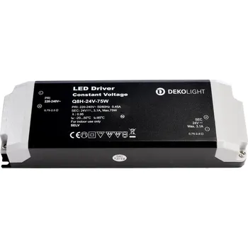 Příslušenství pro svítidlo LIGHT IMPRESSIONS Deko-Light napájení BASIC CV Q8H-24-75W konstantní napětí 0-3100 mA IP20 24V DC 75W - LIGHT IMPRESSIONS IMPR 862164