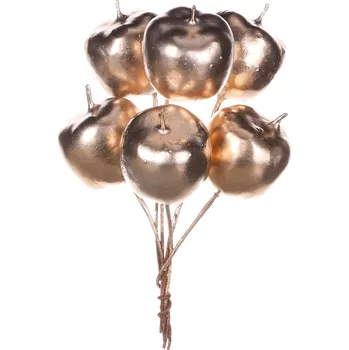 umělá květina Jablíčka na drátku - barva champagne, cena za balení (12 ks)