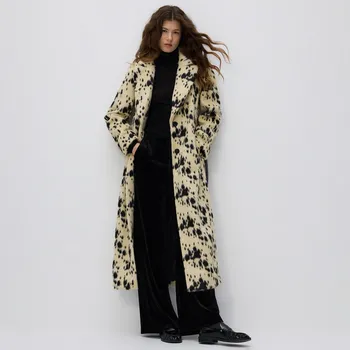 Dámský kabát Reserved - Kabát z umělého vlasu - vícebarevná - 141HI-MLC - 141HI-MLC-M