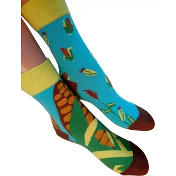 Pánské ponožky Veselé nestejné ponožky Jsem Kukuřice - 35-38