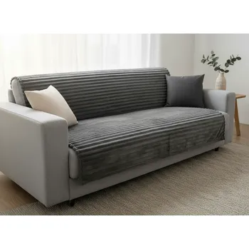 Přehoz na lůžko Přehoz na sedačku - pohovku AGNE šedá 170x210 cm, 200x220 cm Mybesthome Rozměr: 170x210 cm