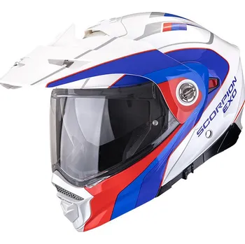 Helma na motorku SCORPION přilba ADX-2 Kamps white/red/blue - XS