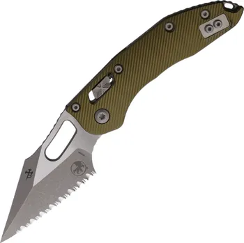 kapesní nůž Microtech STITCH RAM LOK S/E APOCALYPTIC FULL SERRATE FLUTED OD GREEN 169RL-12APFLOD