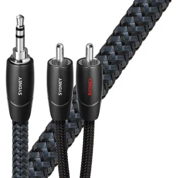 Audio kabel Audioquest Sydney (JR) 20m (Audio kabel 1 x 3,5 mm jack samec na 2 x RCA s třívrstvým stínícím systémem na bázi uhlíku)