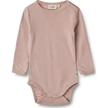 Merino body dětské dlouhý rukáv růžové dry rose Lucca Wheat Velikost: 68