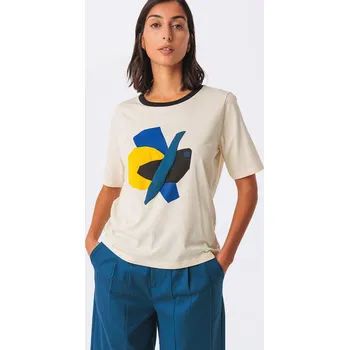 Dámské tričko SKFK Lierni GOTS T-Shirt F2513 CREAM 40