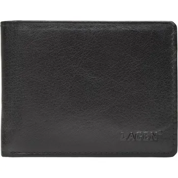 Peněženka Lagen kožená pánská peněženka černá 2310008 black