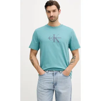 Pánské tričko Tričko Calvin Klein Jeans pánské, černá barva, s potiskem, LV04RB862G 65X, vel. L