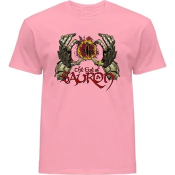 panske-levne-bavlnene-tricko-digi-potisk-sauron-oko Barva: Pink neo - pastelově růžová, velikost: M