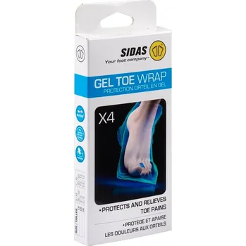 Vložka do bot Chránič prstů Sidas Gel Toe Wrap (4 ks) Velikost: S/M (36-41), Doplňující informace: fixátor prstů