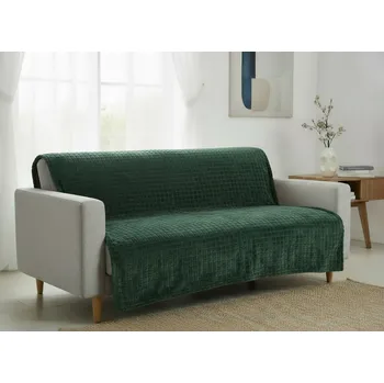 Přehoz na lůžko Přehoz na sedačku - pohovku - deka DASHA 200x220 cm zelená Mybesthome