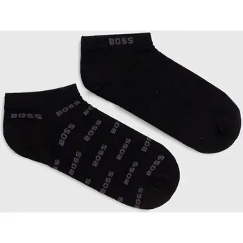 Pánské ponožky Ponožky BOSS 2P AS Allover CC 2-pack pánské, černá barva, 50511423 99X, vel. 39-42