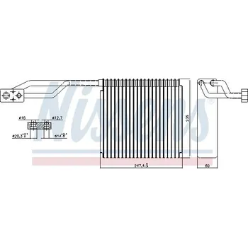 Výparník klimatizace Výparník, klimatizace NISSENS 92326