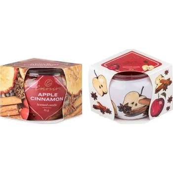 Svíčka Svíčka sklo 70x62mm vonná Apple Cinnamon 958626
