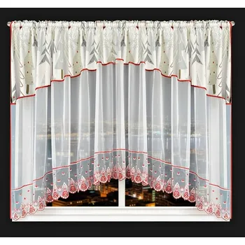 Záclona My Best Home Vánoční dekorační záclona s krajkou VALERIE II. bílá 400x160 cm