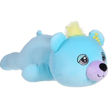plyšák Plyšový kamarád - Medvěd Modráček 50 cm ležící