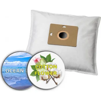 Sáček do vysavače KOMA ET36S - Sada 16 ks aromatických sáčků s vůní oceánu a květu bavlníku do vysavačů ETA, Sencor, Concept