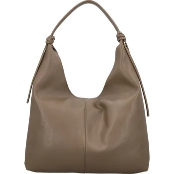 Kabelka Trendy dámská kožená kabelka na rameno Anestis, taupe