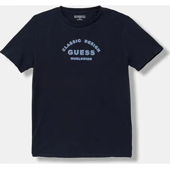 Chlapecké oblečení Dětské bavlněné tričko Guess L5BI11.I3Z14.9BYA námořnická modř 59X, vel. 122-125