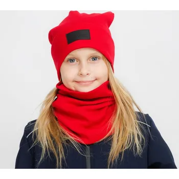 Čepice Červená žebrovaná čepice Velikost: M