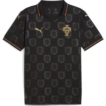 Pánská casual bunda Puma Portugal Eusebio Shirt 2025 Mens Black 2XL