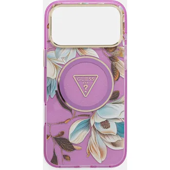 Obal na telefon Guess iPhone 17 Pro Max GUHMP17XHFLPEDU fialová 49X, vel. ONE SIZE