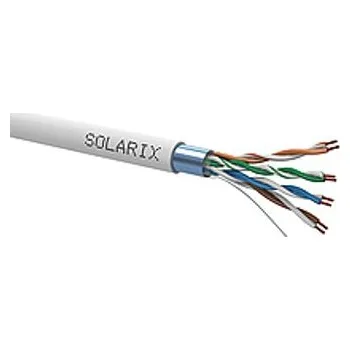 elektrický kabel Zbytek 27800401 0.4 SXKL-5E-FTP-PVC-GY Datový kabel Solarix CAT5E FTP PVC - licna, zbytek 4 m
