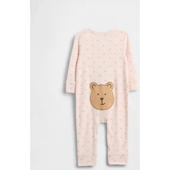 Kojenecký overall Dětský overal GAP Brannan Bear GAP hnědá | růžová 3465518
