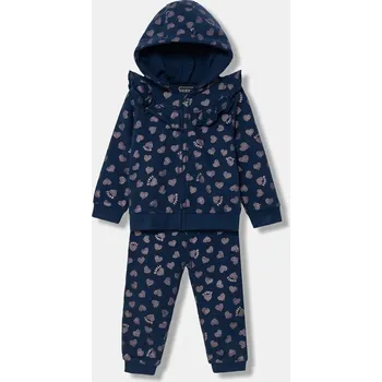 Kojenecká souprava Kojenecká bavlněná tepláková souprava Guess 2-pack A5BG08.KAD74.9BYA námořnická modř 59X, vel. 88-96