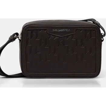 Kabelka Kožená taštička Karl Lagerfeld K/LOOM A1M30067 hnědá 89X, vel. ONE SIZE