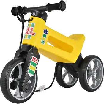 Odrážedlo Odrážedlo FUNNY WHEELS Rider SuperSport 2v1 Záchranná služba s popruhem a tichými koly
