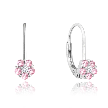 Náušnice Minet JMAD0037PE00 růžové zirkony