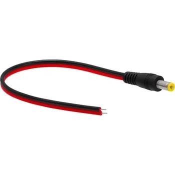 Napájecí kabel XtendLan Napájecí kabel/pigtail s jedním konektorem (jack 2,1mm samec) k zařízení, vodiče 2x 0,75mm2, délka 30cm