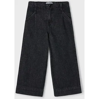 Dívčí kalhoty Dětské rifle Mayoral wide leg 4578.6H.Mini.9BYA černá 99X, vel. 128