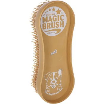 Péče o srst a drápky Kerbl MagicBrush Soft Sandstorm pro psy 16,5x6,5x3cm pes
