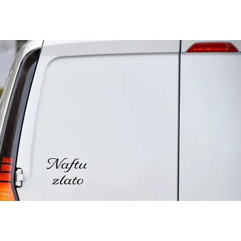 Samolepící dekorace Lepy.cz Samolepka na auto Naftu zlato Velikost (šířka x výška): 8x5cm, Barevná varianta: Černá