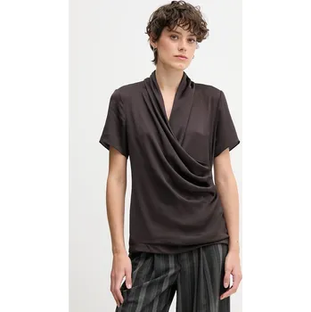 Dámská halenka Halenka Joseph Ribkoff dámská, hnědá barva, hladká, 253237F25 89X, vel. 50