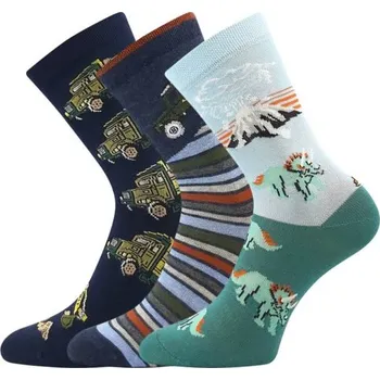 3PACK dětské ponožky Boma vícebarevné (057-21-43 XVII - mix A) 35/38 Možnost vrácení zboží ZDARMA do 120 dnů!