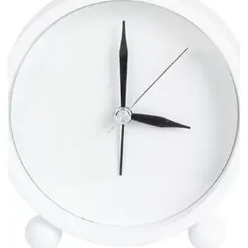 Hodiny Budík s vlastním potiskem, fotkou - Barva Bílá