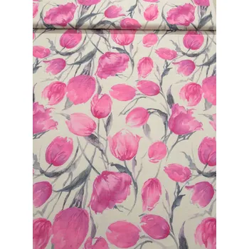 Orbytex Dekorační látka - Sonja tulipán růžový - š.160cm
