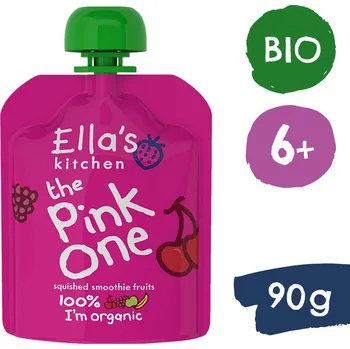 Dětská výživa Ella's Kitchen BIO PINK ONE ovocné smoothie s rebarborou 90 g