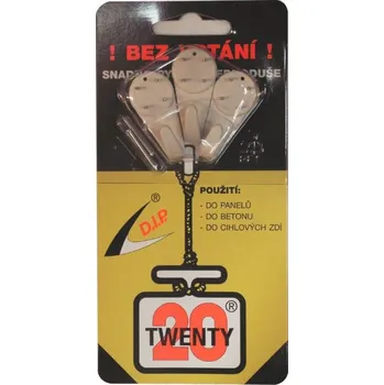 Věšák D.I.P. Twenty Maxi 1101 3 ks bílý